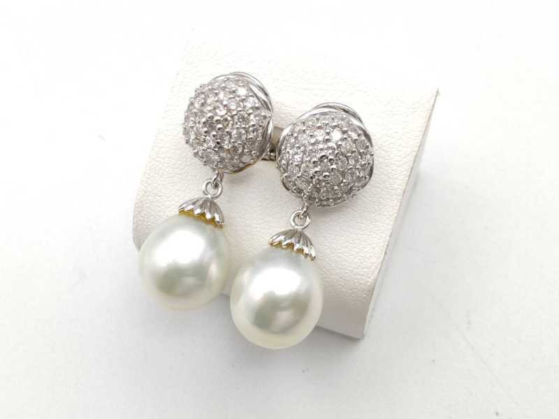 宝石買取 パール イヤリング K18WG